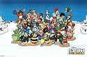 Club Penguin (Group) Framed Art Poster Print - 24" X 36"