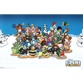 Club Penguin (Group) Art Poster Print - 24" X 36"