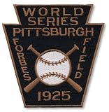 1925 World Series Pittsburgh Pirates Champions Patch