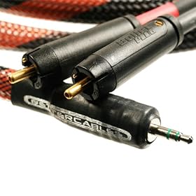 16.40 foot (5 meter) Stereo Mini Plug to 2 RCAs - Better Cables Silver Serpent - High-end... by Better Cables