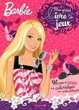 Mon grand livre de jeux Barbie : 96 pages de jeux et de coloriages avec autocollants