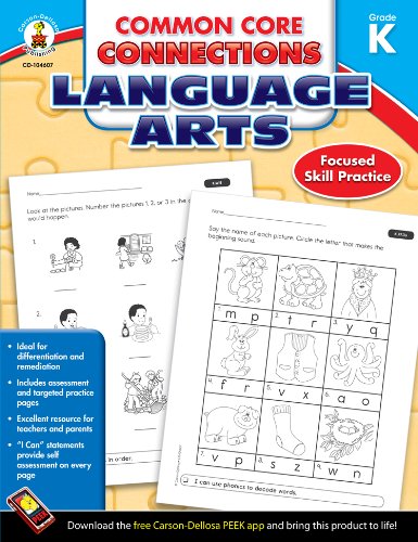 common core connections language arts grade k