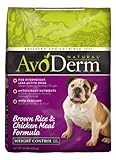 AvoDerm Natural Chicken Meal and Brown Rice Formula Weight Control Dog Food, 14-Pound