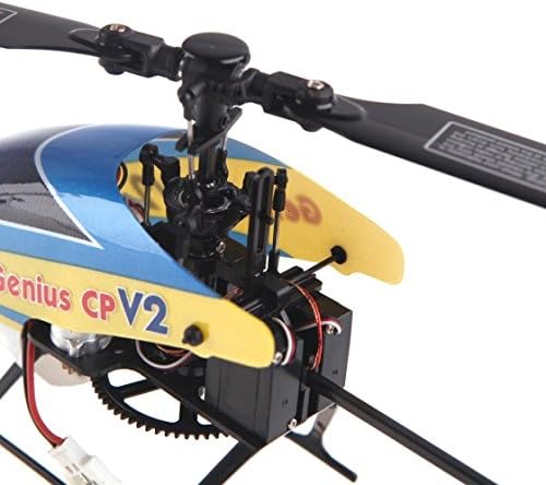 IMONIC Genius CP V2 6 Axis System Mini 6CH 3D Flybarless RTF RC Helicopter w/ White DEVO 10 Transmitter Model 2