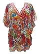 Kaftan Orange Printed Night Wear Caftan Dress