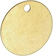 Brady 23210 1-1/2" Diameter B-907 Brass Round Blank Brass Valve Tags (Pack Of 25)