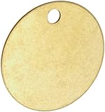 Brady 23210 1-1/2" Diameter B-907 Brass Round Blank Brass Valve Tags (Pack Of 25)