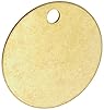Brady 23210 1-1/2" Diameter B-907 Brass Round Blank Brass Valve Tags (Pack Of 25)