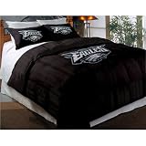 BSS - Philadelphia Eagles NFL Embroidered Comforter Twin/Full (64in x 86in)
