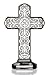 Kreuz, Kruzifix, Glaskreuz "ARABESQUE", transparent, Bleikristall, moderner Style (German Crystal powered by CRISTALICA)