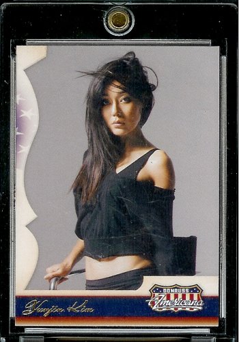 2007 Donruss Americana Hobby # 91 Yunjin Kim - Entertainment Trading Card in a Screw Down Display Case