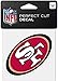 Wincraft NFL San Francisco 49ers 63074011 Perfect Cut Color Decal, 4
