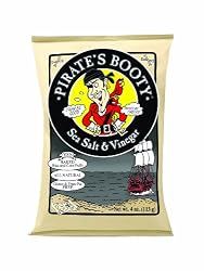 Pirate's Booty, Sea Salt & Vinegar, 4-Ounce Bags (Pack of 12)