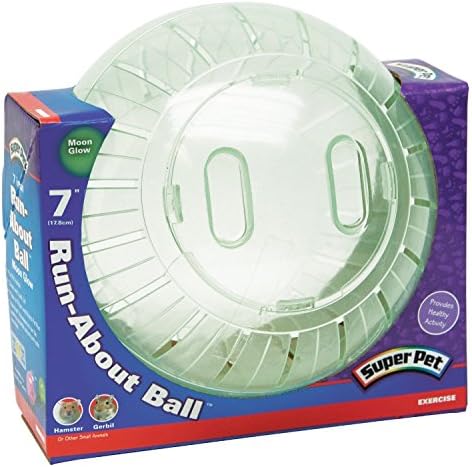 Hamster Exercise Ball (About 7"), Moon Glow, Pet Gerbil Toy, New, Free Shipping