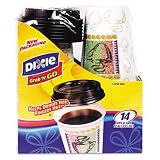 Combo Box, Paper Hot Cups,12 Oz, WE Lid, 50 Cups&Lids/BX