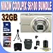 Nikon COOLPIX S6100 16 MP Digital Camera with 7x NIKKOR Wide-Angle Optical Zoom Lens and 3-Inch Touch-Panel LCD (Silver) + 32GB SDHC Memory + SDHC Memory Card Wallet + Shock Proof Case w/Strap + USB Card Reader + Mini Tripod + Accessory Saver Bundle!