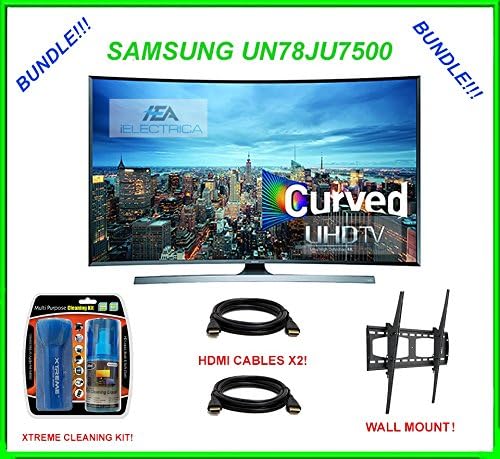 UN78JU7500 Curved 78-Inch 4K Ultra HD 3D Smart LED TV BUNDLE!!!