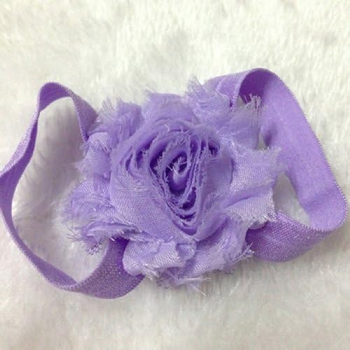 Lowestbest Cute Rose Flower Barefoot Sandals Shoes for Baby Boy Girl Newborn Toddler (7-purple)