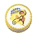 Lucks Edible Image Monkey Birthday, 12 pk