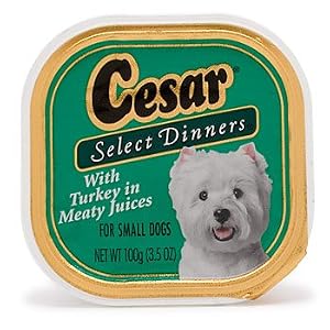 Cesar Select Dinners for Small Dogs with Turkey in Meaty Juices