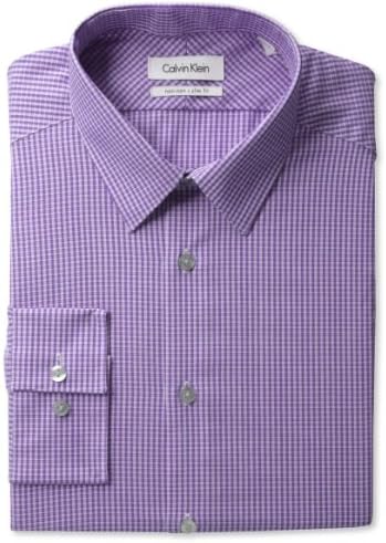 Calvin Klein Men's Long-Sleeve Slim-Fit Non-Iron Point Shirt