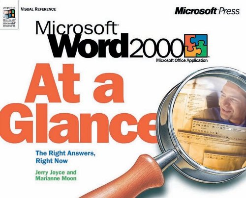 microsoft word 2000 at a glance at a glance microsoft