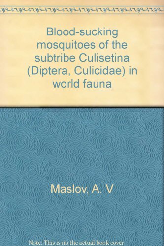 blood sucking mosquitoes of the subtribe culisetina diptera culicidae in world fauna