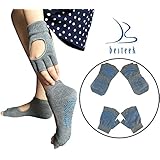 Besteek Yoga Pilates Non Slip Fingerless Socks and Gloves
