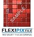 FLEXIPIXTILE, Sample, Aluminum Mosaic Tile, Peel & Stick, Kitchen Backsplash, Accent Wall, RED Velvet