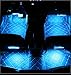 Cyber Cart 4PSC 8 Colors Car Interior Atmosphere Light with Wireless Remote Control & Sound Control, Auto LED Underdash Lighting Kit