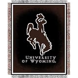 Wyoming Cowboys NCAA Triple Woven Jacquard Throw (019 Focus) (48x60)