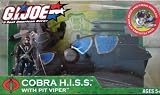 GI Joe Valor vs. Venom Blue Cobra H.I.S.S. HISS Tank with Pit Viper Action Figure