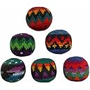 Set of 6 Hacky Sacks - Multicolor Design