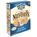 BlueDiamondNut-ThinsCrackerSnacks,Almond,4.25-OunceBoxes(Packof12)