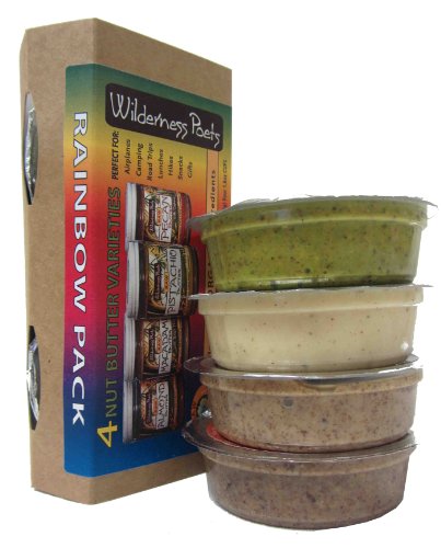 Wilderness Poets Raw Nut Butter Rainbow Pack Snackers (4 x 1.8oz cups)