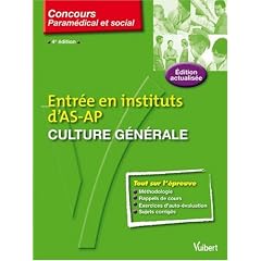 Entr�e en instituts d'AS-AP : Culture g�n�rale