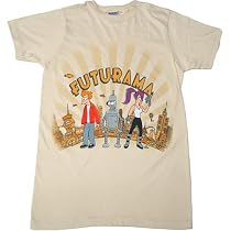 Futurama The City Mens Slim Fit T-Shirt