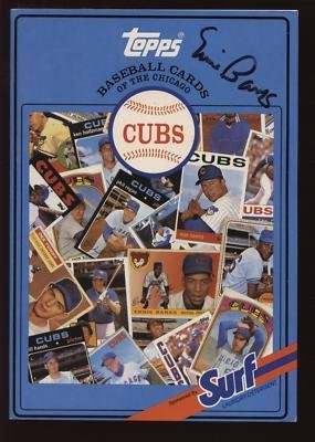 Topps Chicago Cubs Surf Book Ernie Banks Autographed - Autographed MLB Magazines