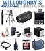 Panasonic AG-HMR10 AVCCAM Memory Card Portable Recorder + Panasonic AG-HCK10 POVCAM Full HD Camera Head + Deluxe Camera Bag + Universal Travel charger + Extra Spare Battery + LexSpeed 32GB SDHC Class 10 Memory Card Plus Bonus Sunpak Solar Flashlight and Charger & Much More! Willoughby's Est. 1898 Deluxe Pro Video Bundle.