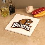 Oregon State Beavers White 7.5'' Square Tumbled Stone Trivet