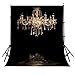 Lyly County Photography Background 5x7ft European Gorgeous Crystal Chandelier Black Backdrop Studio Props Indoor Decorations(Upgrade Material) LY024