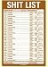 SHIT LIST novelty Offender AVENGE LIST gag notepad NEW