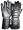 MENS' LEATHER WINTER GAUNTLET GLOVE W/ RAIN COVER, SMALL