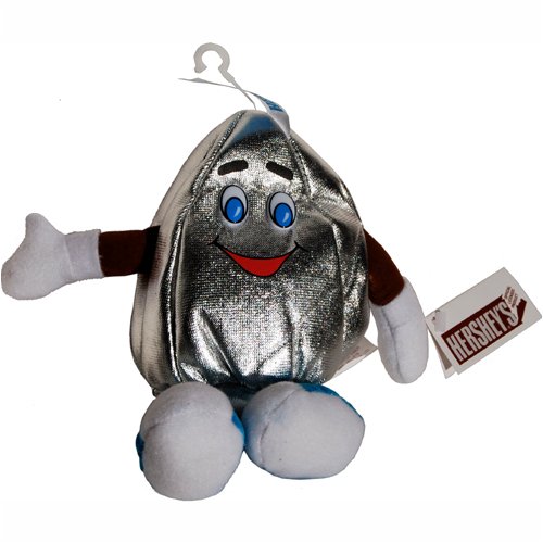 Silver Hershey's Kiss Bean Bag Plush Picture