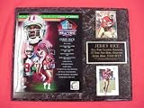 49ers Jerry Rice 2 Card Collector Plaque