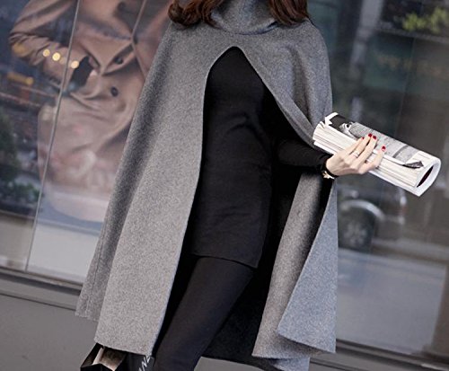 Hope2014 ふんわりシルエット 秋冬 ケープコート フード ポンチョ