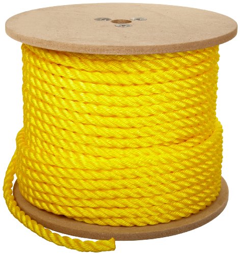 Rope King TP-58300Y Twisted Poly Rope - Yellow - 5/8 inch x 300 feet