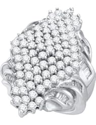 3.00CTW DIAMOND CLUSTER RING