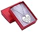 cocojewelry for MOM Wife You are My World Heart Necklace