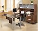 Office Products : Nexera U-Shaped Desk - 721201 - "Aero" Collection (Truffle) (62"H x 71.75"W x 93"D (overall))